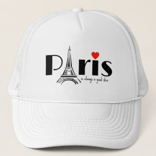 Paris Eiffel Tower Design  Trucker Hat