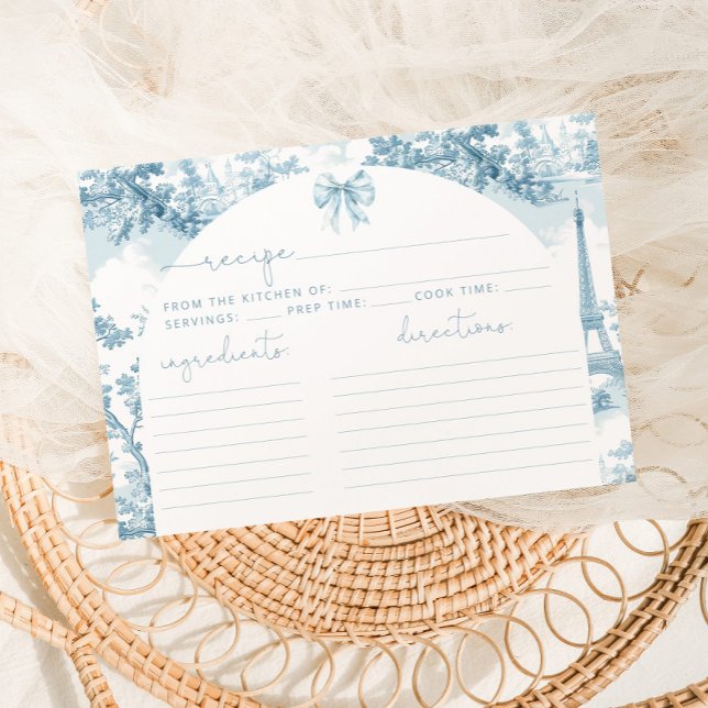 Paris Eiffel tower Dusty blue Bridal shower recipe (Creator Uploaded)