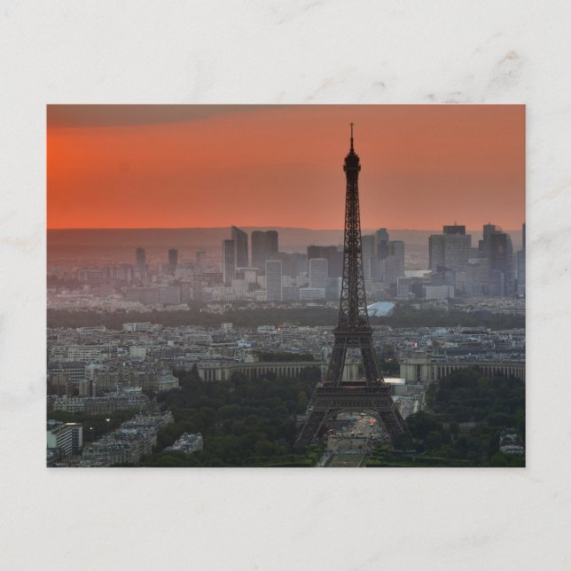Paris Eiffel Tower European Art Photography Postcard (Front)