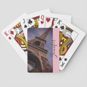 Paris Eiffel Tower Famous Landmark Photo Playing Cards