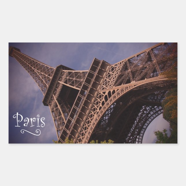 Paris Eiffel Tower Famous Landmark Photo Sticker (Front)