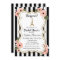 Paris Eiffel Tower Floral Bridal Shower Invitation