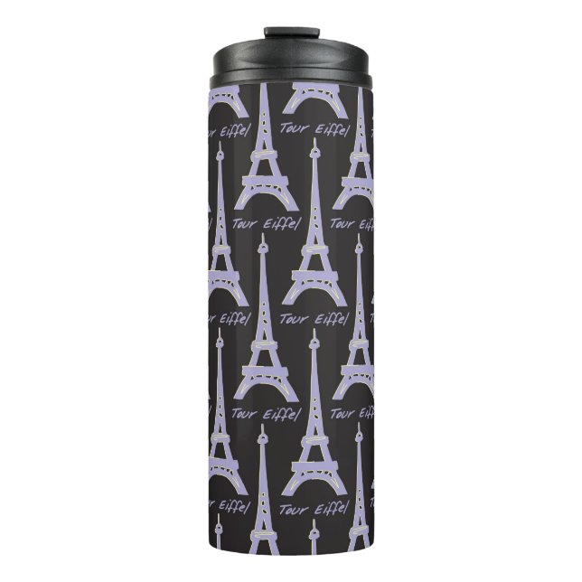 Paris Eiffel Tower France Thermal Tumbler (Front)