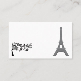 Paris Eiffel Tower France Tourist Holiday Trip Business Card