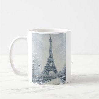 Paris Eiffel Tower in Winter Coffee Mug