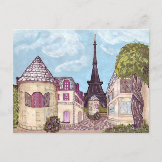 Paris, Eiffel Tower Inspired postcard (Front)