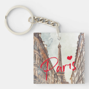 Paris Eiffel Tower Keychain