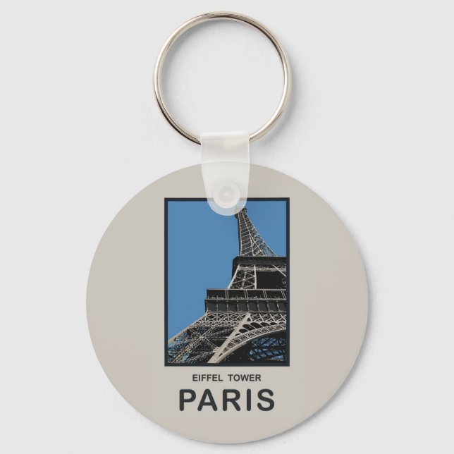 Paris Eiffel Tower Keychain (Front)