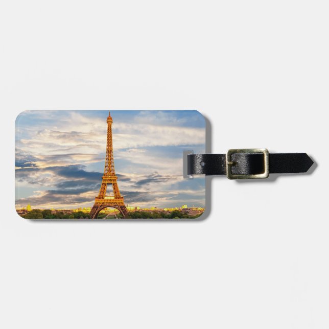 Paris / Eiffel tower Luggage Tag (Front Horizontal)