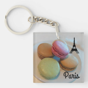 Paris Eiffel Tower Macaroons Keychain