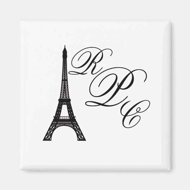 Paris Eiffel Tower Magnet (Front)