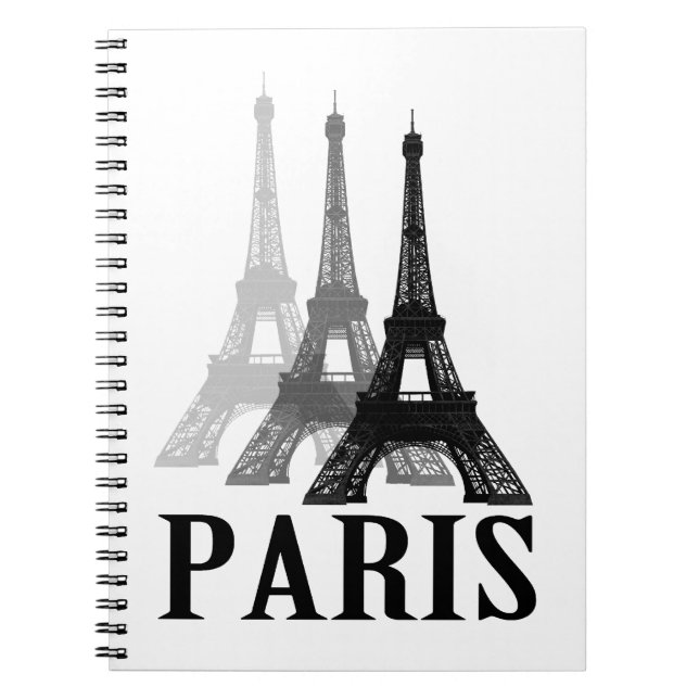 Paris Eiffel Tower Notebook (Front)