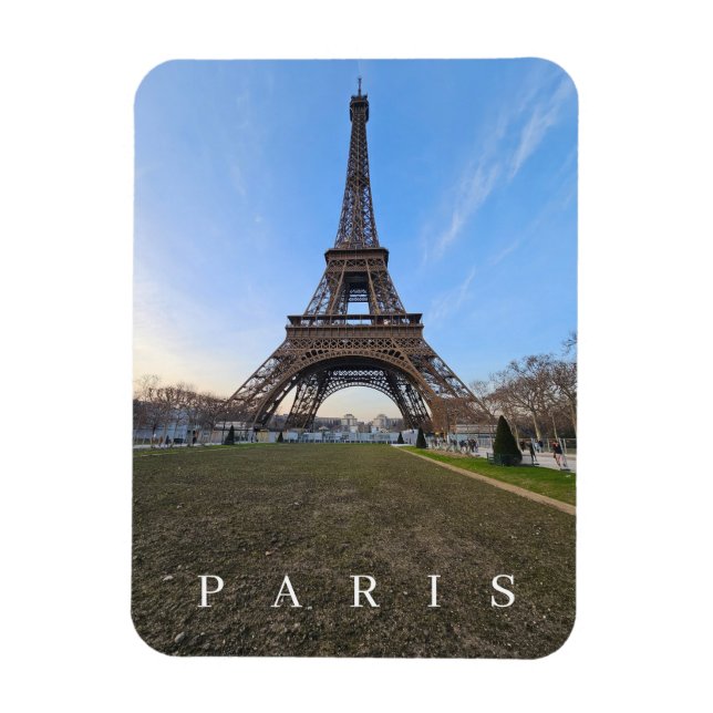 Paris Eiffel Tower panoramic fridge magnet (Vertical)