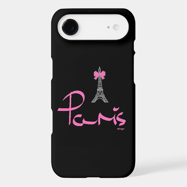 Paris - Eiffel Tower Pink Black Cool iPhone 7 Case-Mate iPhone Case (Back)