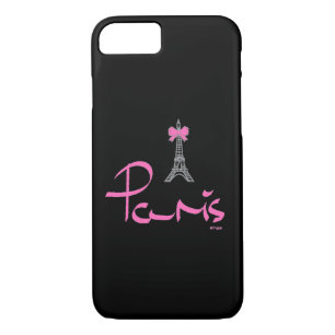 Paris - Eiffel Tower Pink Black Cool iPhone 7 Case-Mate iPhone Case