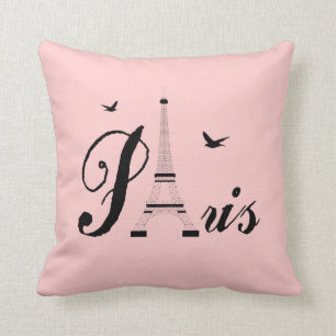Paris Eiffel Tower Pink Modern  Cute Pillows
