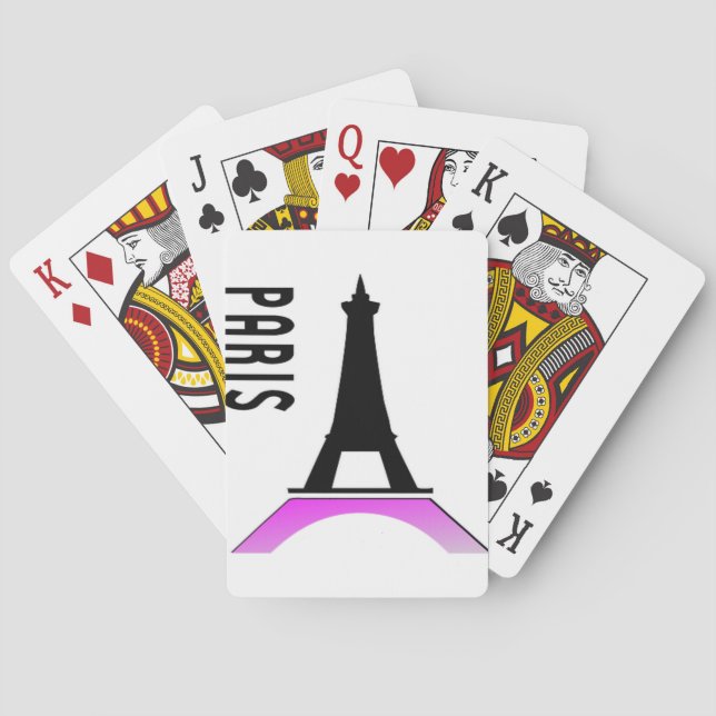 Paris Eiffel Tower Playing Cards (Back)