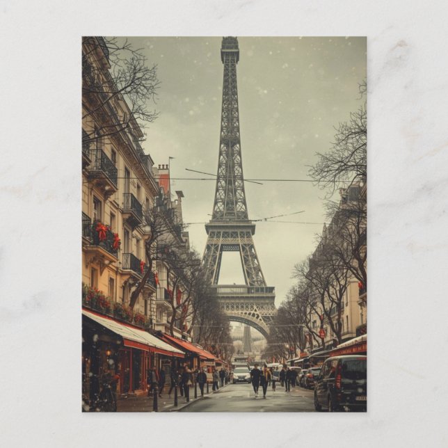 Paris Eiffel Tower Postcard (Front)
