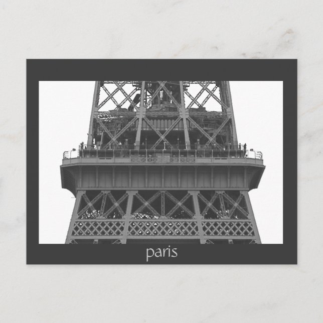 Paris: Eiffel Tower Postcard (Front)