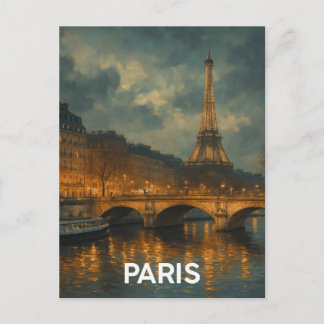 Paris Eiffel Tower Postcard