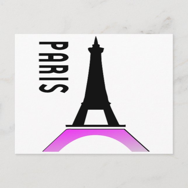 Paris Eiffel Tower Postcard (Front)