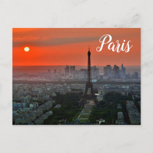 Paris Eiffel Tower Postcard