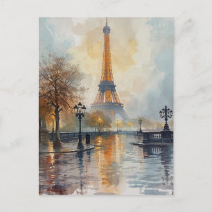 Paris Eiffel Tower Postcard