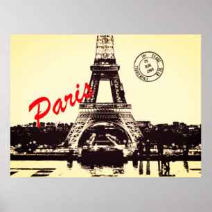 Paris Eiffel tower Poster