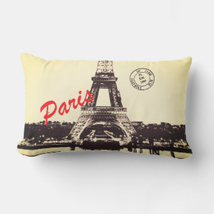 Paris Eiffel tower  Poster Lumbar Pillow