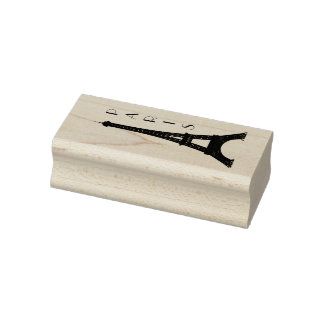 Paris Eiffel Tower Rubber Stamp