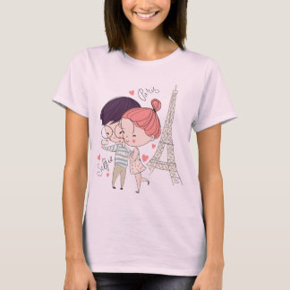 Paris Eiffel Tower Selfie T-Shirt