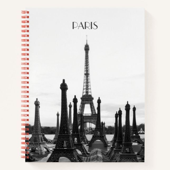 Paris Eiffel Tower spiral notebook (Front)