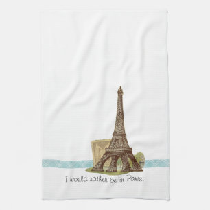 Paris Eiffel Tower Tea Towel Kitchen Towel