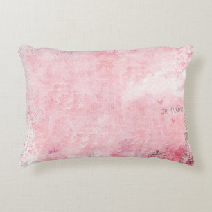 Paris eiffel tower vintage pigeons accent pillow