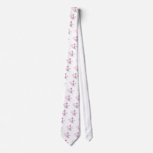 Paris Eiffel Tower with pink bow Tie