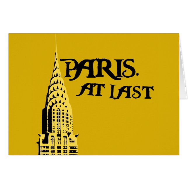 Paris. Enfin carte (Devant horizontal)