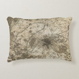 Paris environs decorative pillow