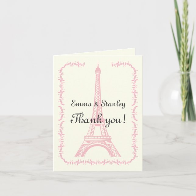 Paris épousant le Merci rose d'ivoire de Tour (Devant)