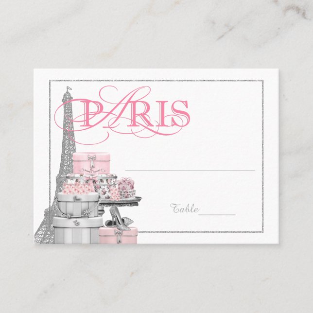 Paris Escort Table Cards (Front)