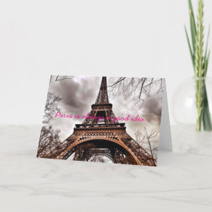 "Paris est toujours d'une bonne carte de note