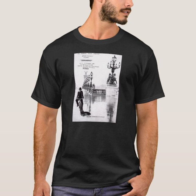 Paris Exhibition Poster from ZermenoGallery.com T-Shirt (Front)