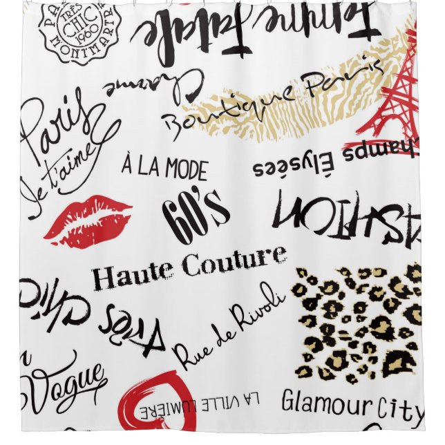 Paris fashion and glamour seamless pattern (Front)