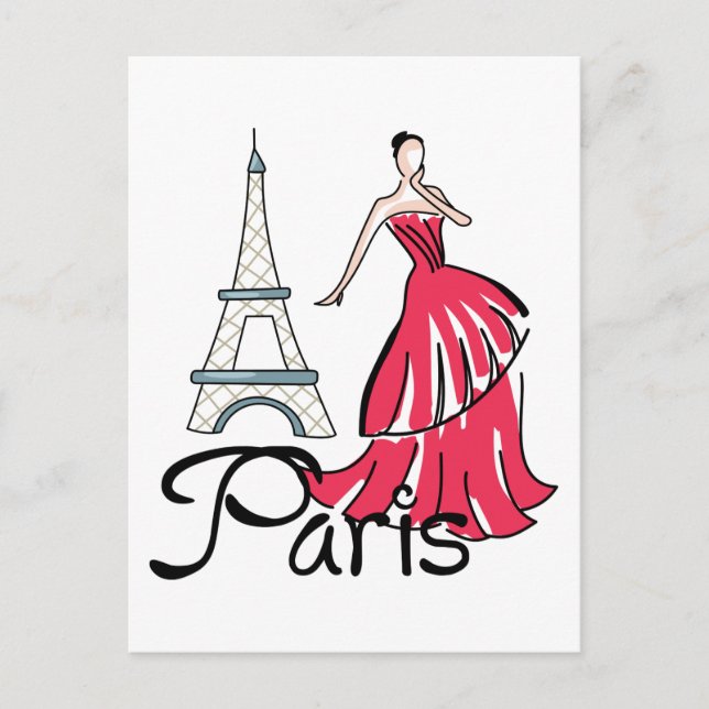 Paris Fashion Postcard (Front)