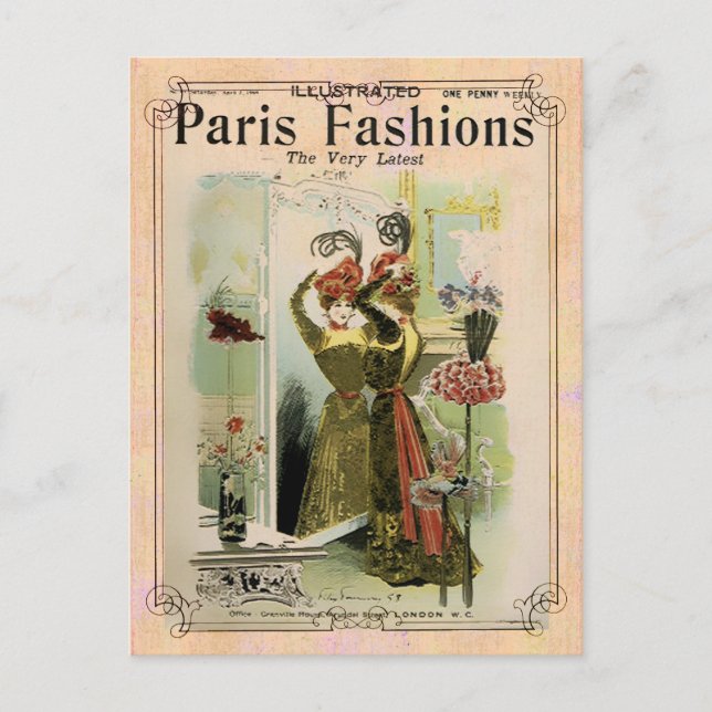 Paris Fashions 2- Postcard / Invitation / RSVP (Front)