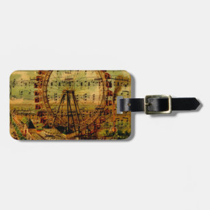 Paris Ferris Wheel Luggage Tag