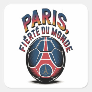 Paris fierte du Monde Square Sticker
