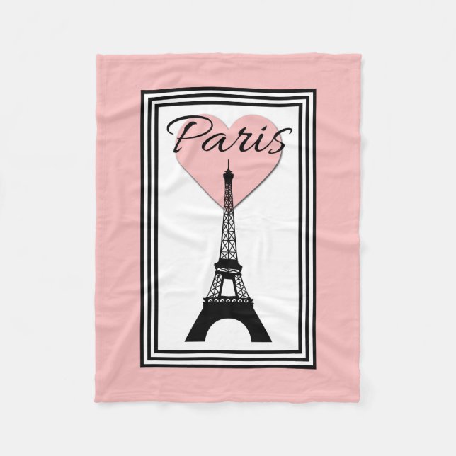 Paris Fleece Blanket (Front)
