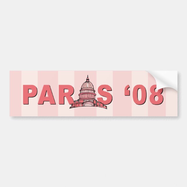 Paris for President Bumper Sticker (Front)