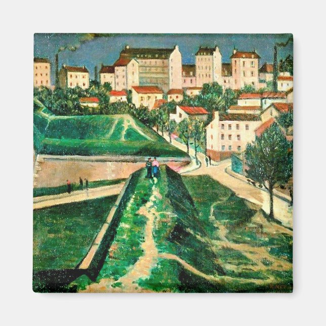 Paris Fortification by C.R.W. Nevinson, 1913 Magnet (Front)