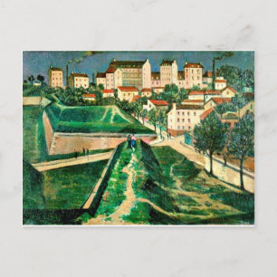 Paris Fortification by C.R.W. Nevinson, 1913 Postcard